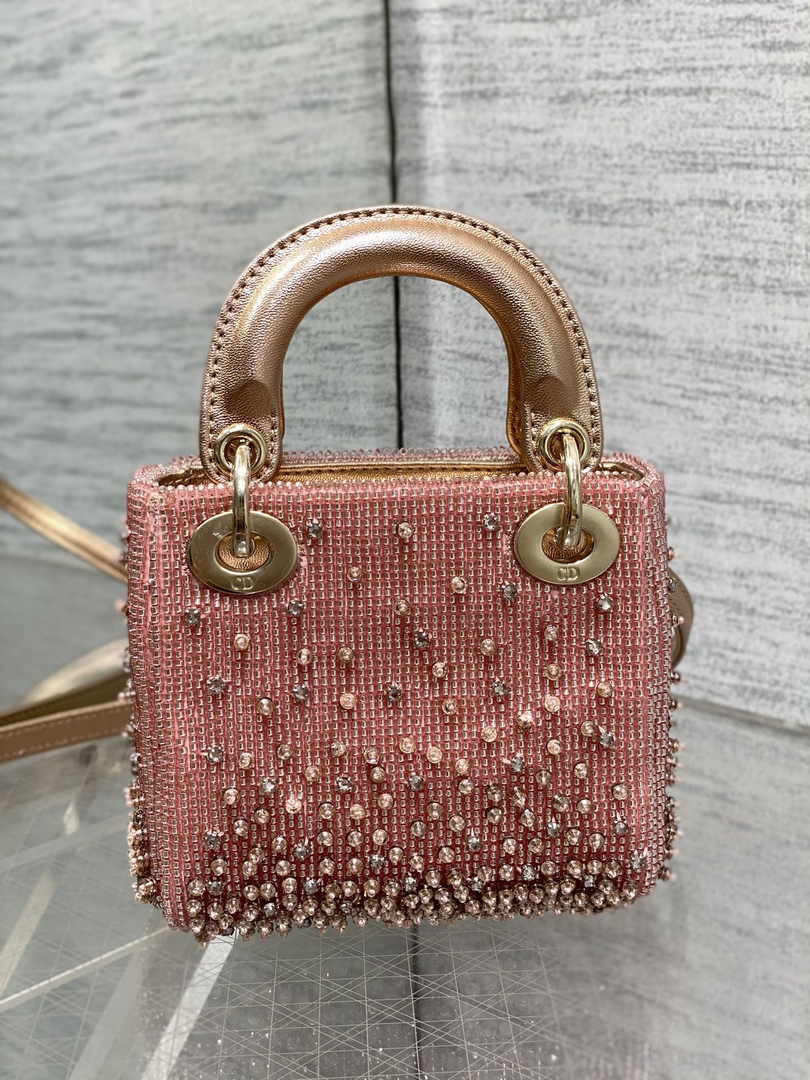 Lady Dior Micro Bag S0856 Pink Lambskin - Default Title - View 3