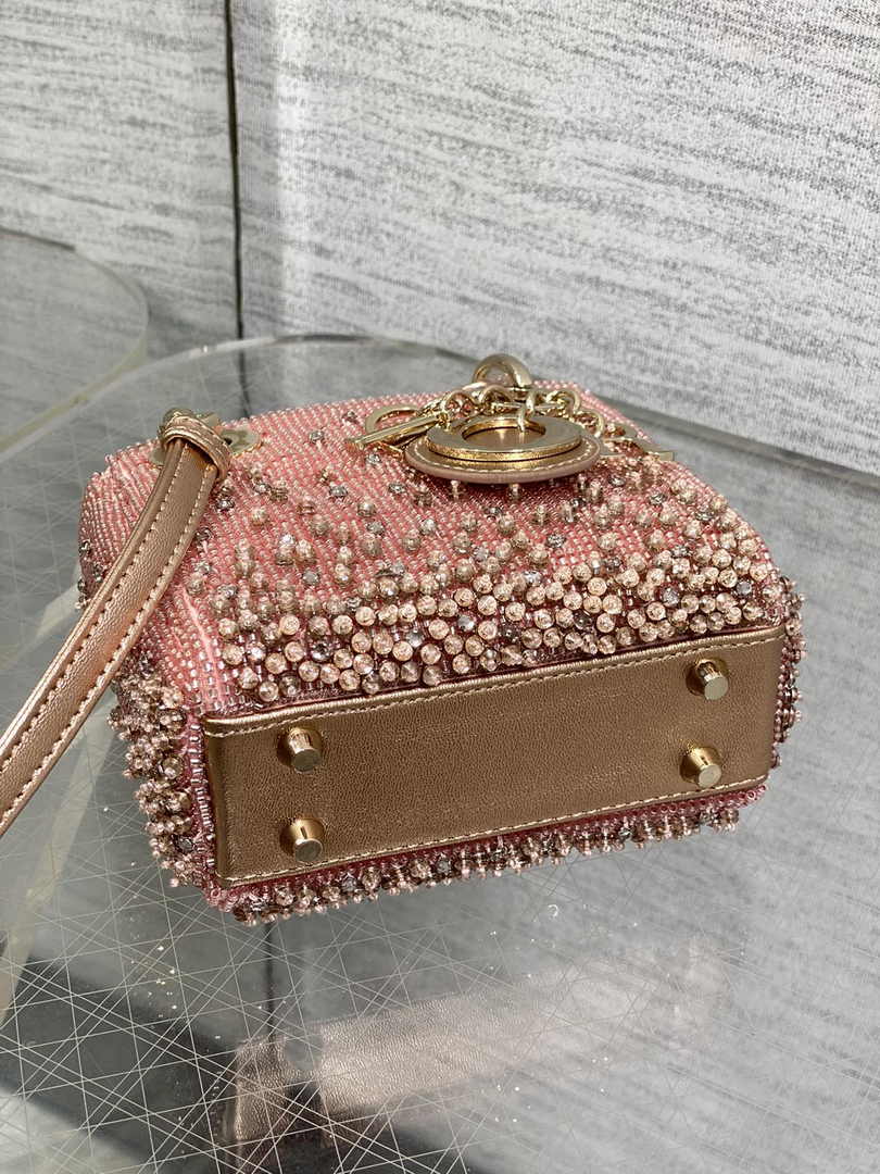 Lady Dior Micro Bag S0856 Pink Lambskin - Default Title - View 5