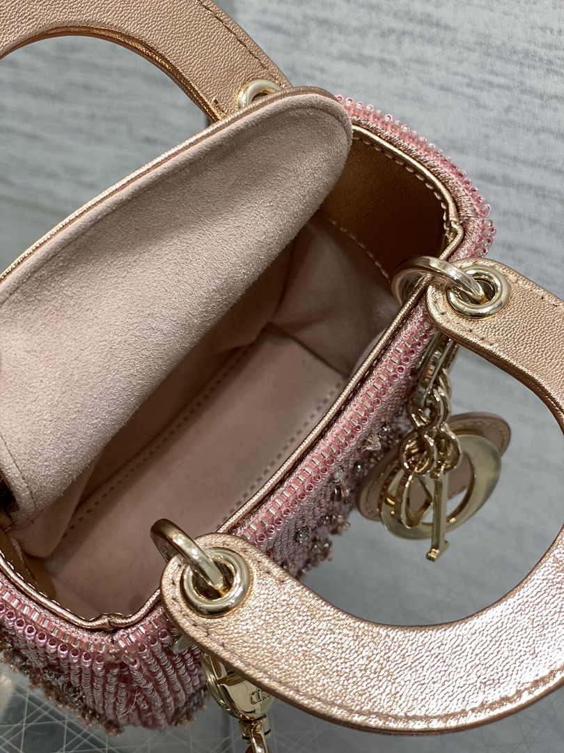 Lady Dior Micro Bag S0856 Pink Lambskin - Default Title - View 6