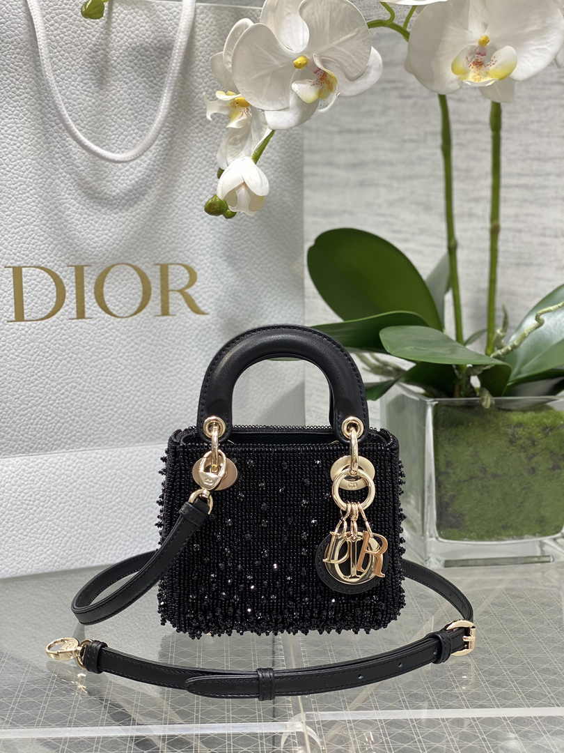 Lady Dior Micro Bag S0856 Black Lambskin - Default Title - View 2