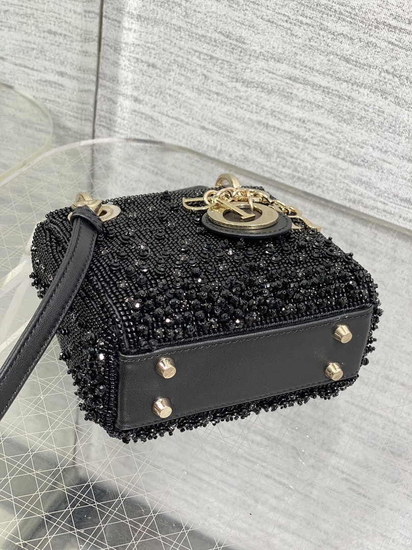 Lady Dior Micro Bag S0856 Black Lambskin - Default Title - View 6