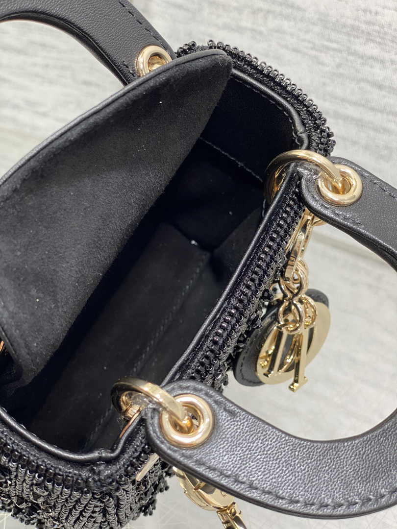 Lady Dior Micro Bag S0856 Black Lambskin - Default Title - View 7