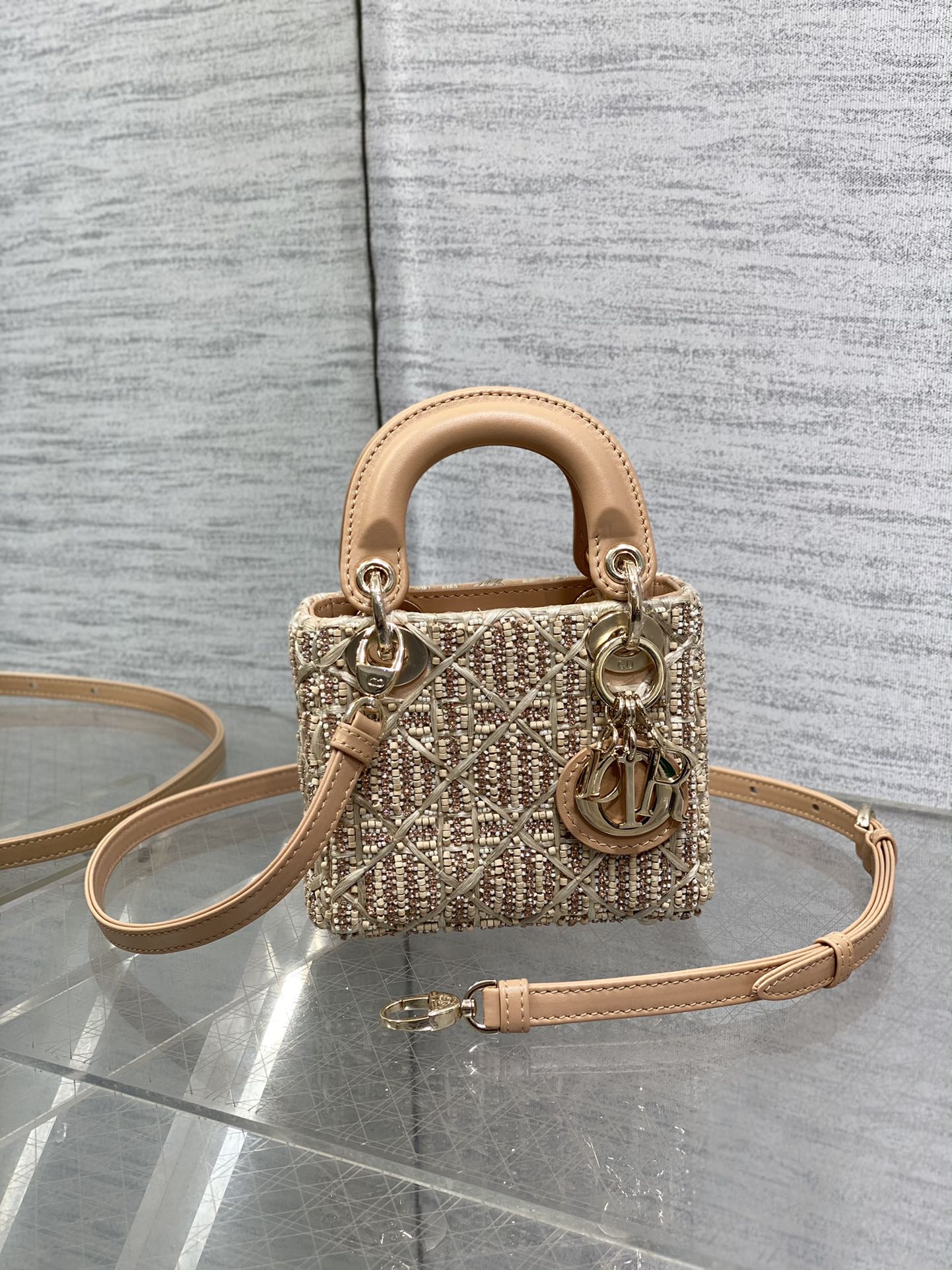 Lady Dior Micro Bag S0856 Apricot Lambskin M53 - Default Title - View 2