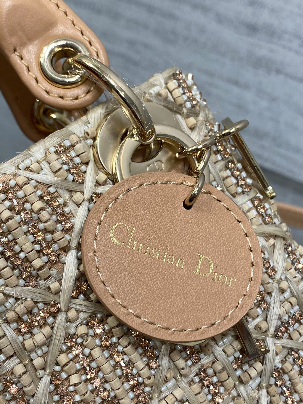 Lady Dior Micro Bag S0856 Apricot Lambskin M53 - Default Title - View 10