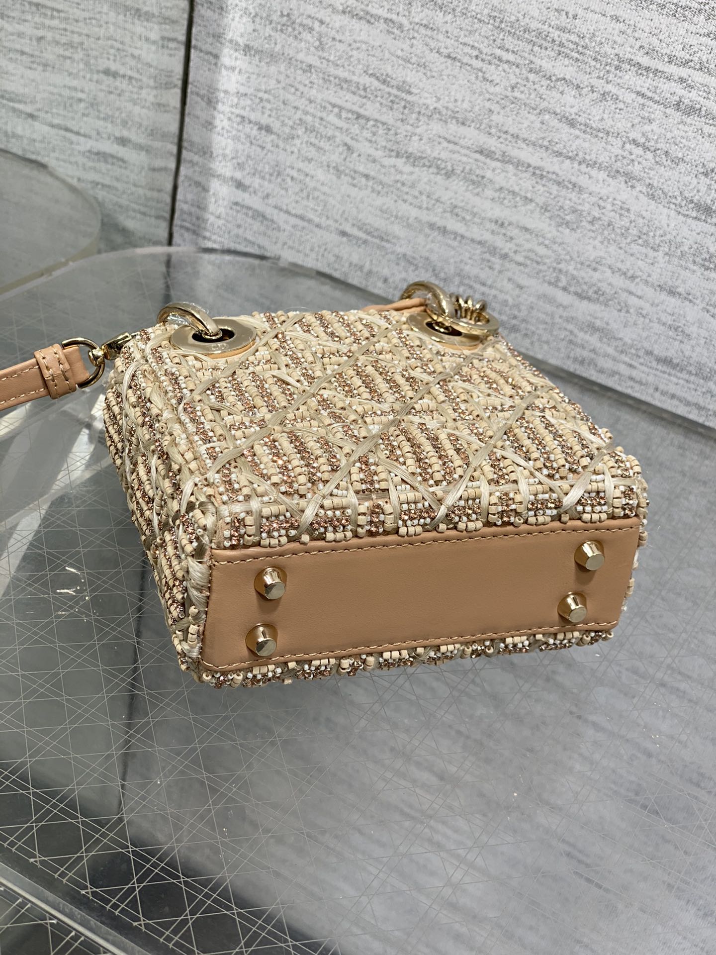 Lady Dior Micro Bag S0856 Apricot Lambskin M53 - Default Title - View 6