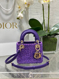 Lady Dior Micro Bag S0856 Purple Lambskin M50 - Default Title - View 1