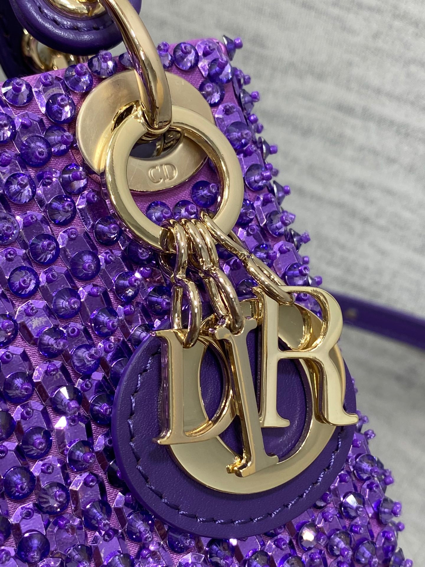 Lady Dior Micro Bag S0856 Purple Lambskin M50 - Default Title - View 9