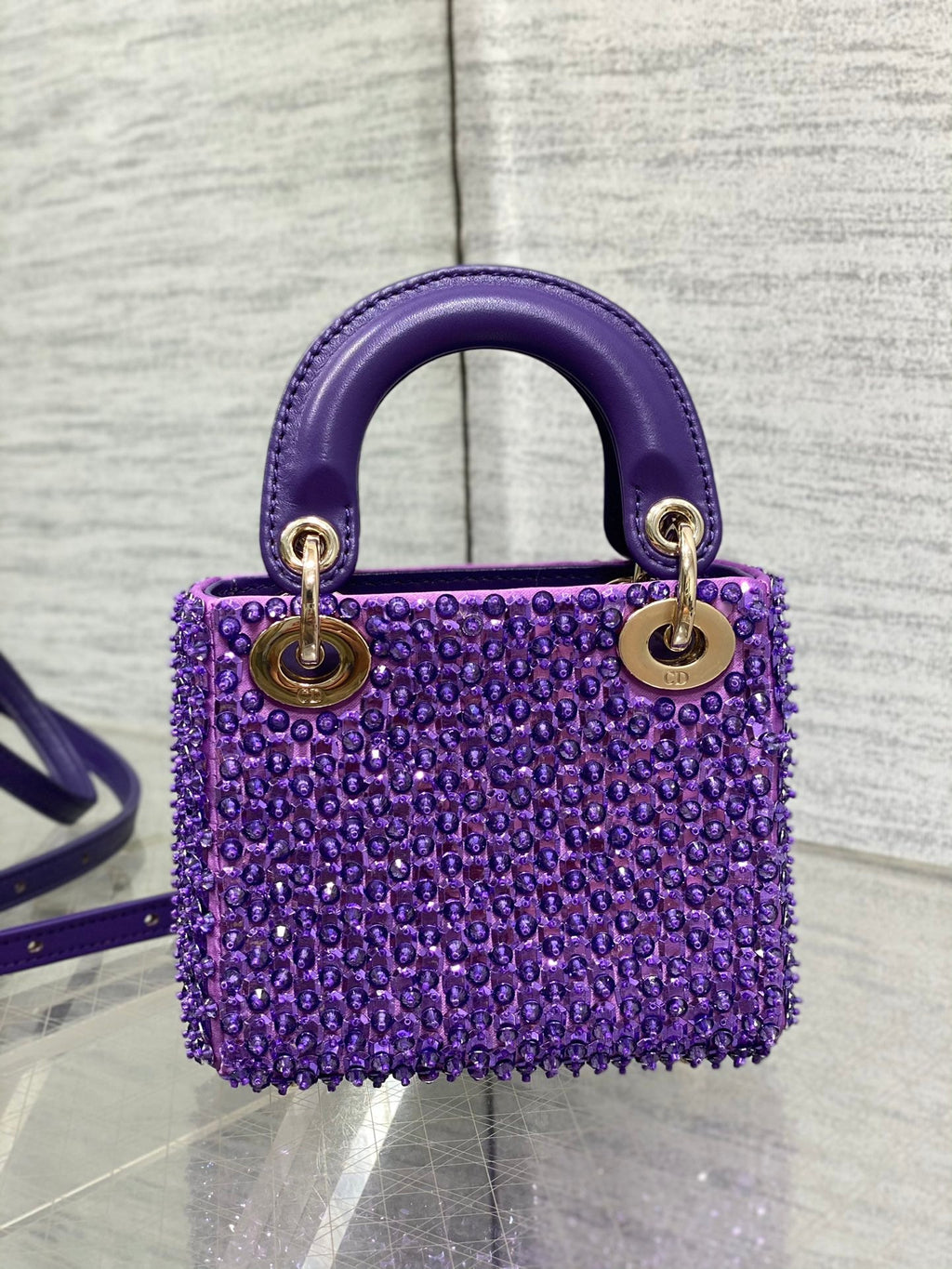 Lady Dior Micro Bag S0856 Purple Lambskin M50 - Default Title - View 4