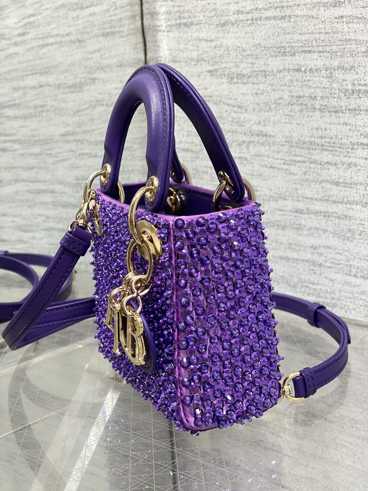 Lady Dior Micro Bag S0856 Purple Lambskin M50 - Default Title - View 5
