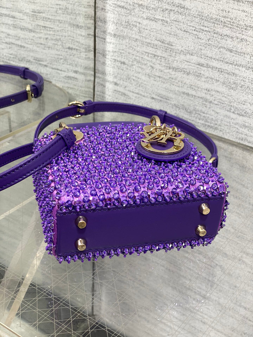 Lady Dior Micro Bag S0856 Purple Lambskin M50 - Default Title - View 6