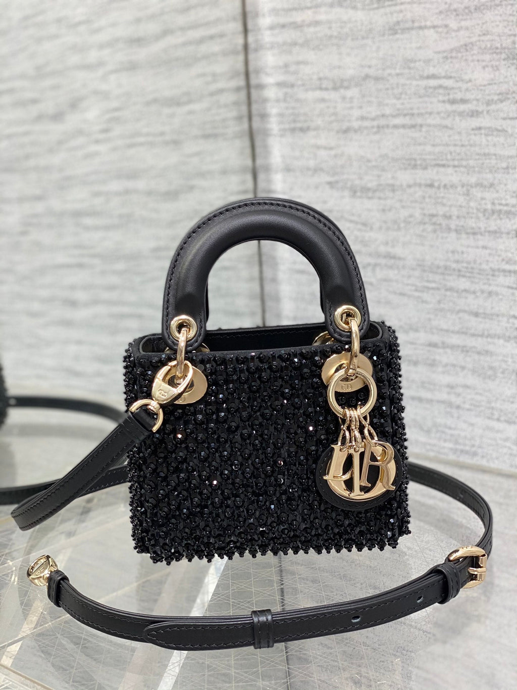 Lady Dior Micro Bag S0856 Black Lambskin M51 - Default Title - View 2