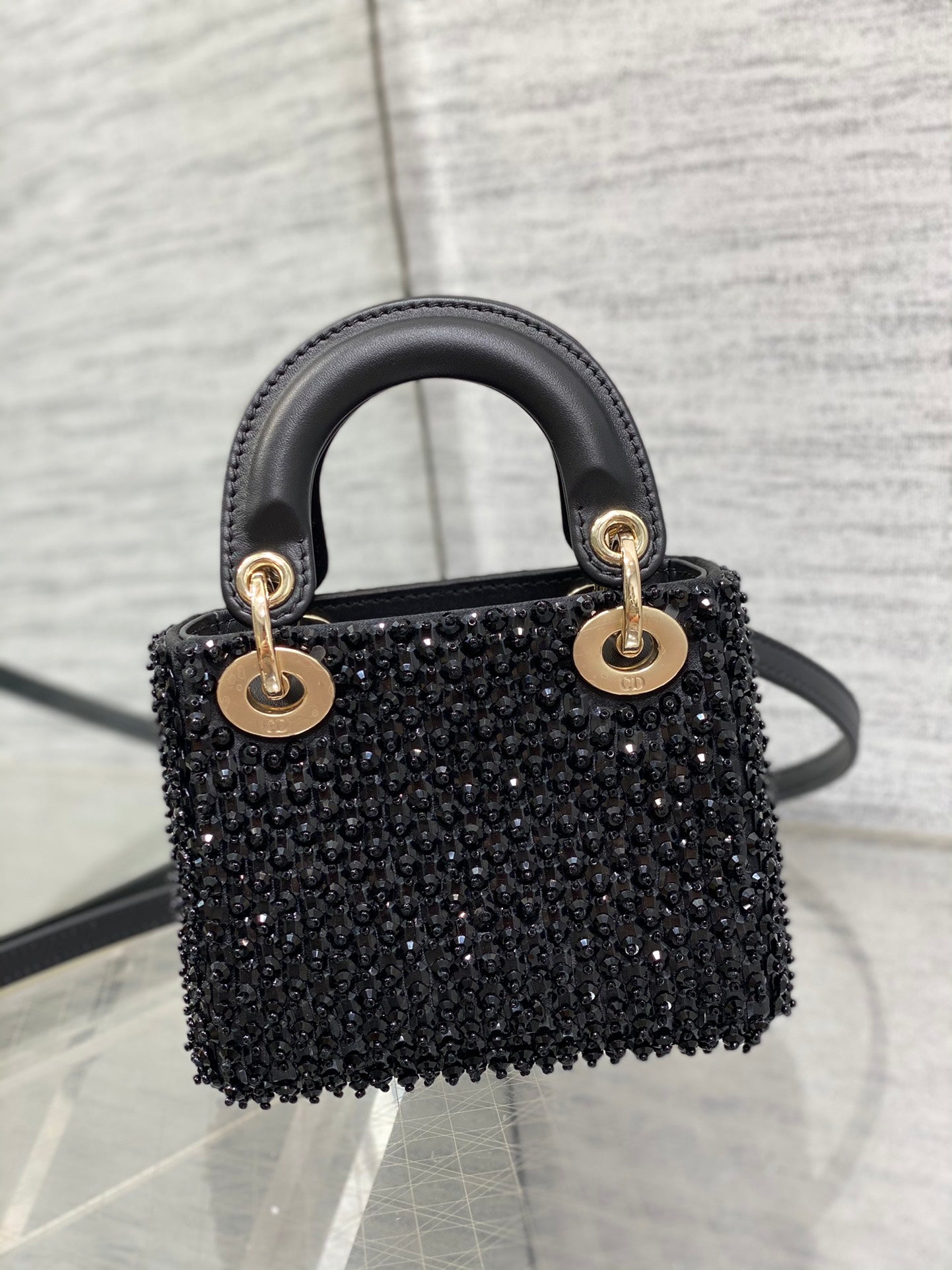 Lady Dior Micro Bag S0856 Black Lambskin M51 - Default Title - View 4