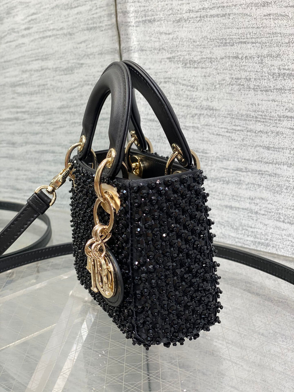 Lady Dior Micro Bag S0856 Black Lambskin M51 - Default Title - View 5