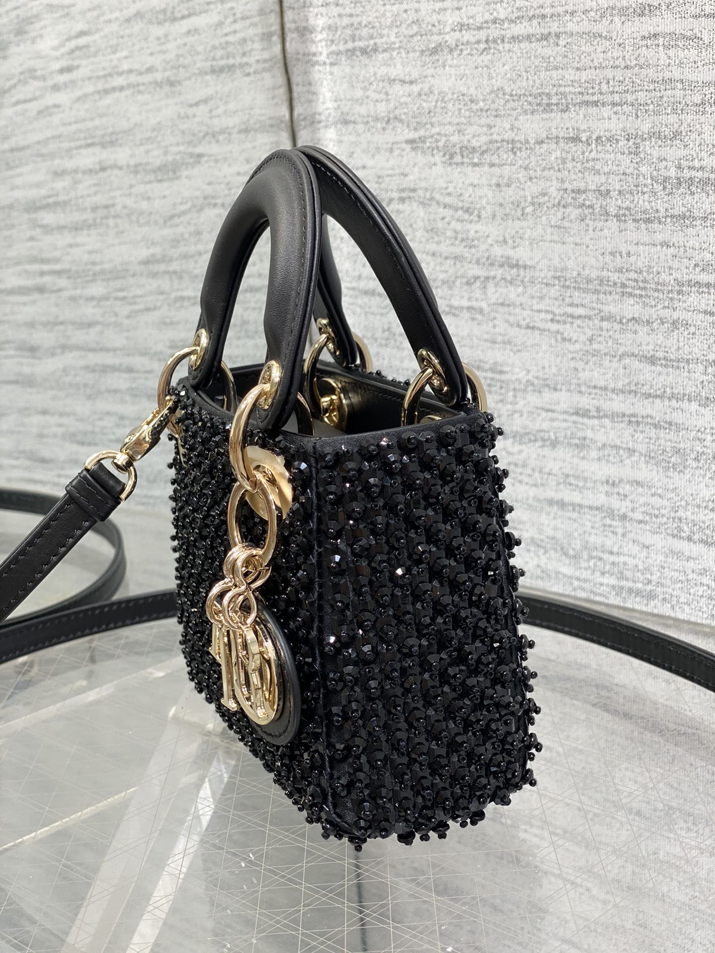 Lady Dior Micro Bag S0856 Black Lambskin M51 - Default Title - View 5