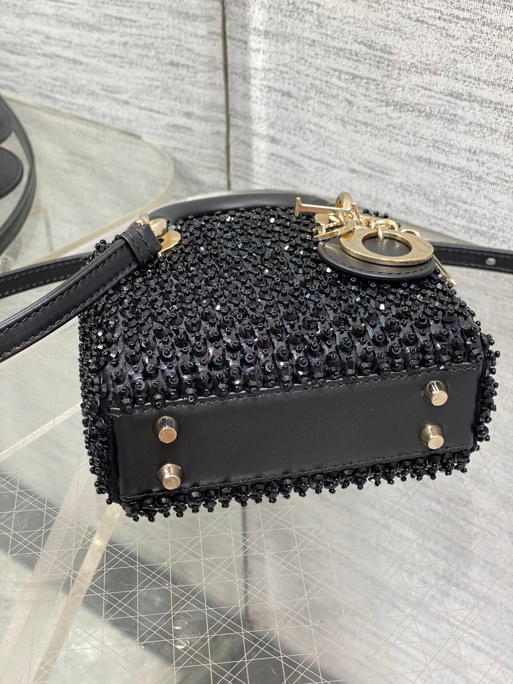 Lady Dior Micro Bag S0856 Black Lambskin M51 - Default Title - View 6