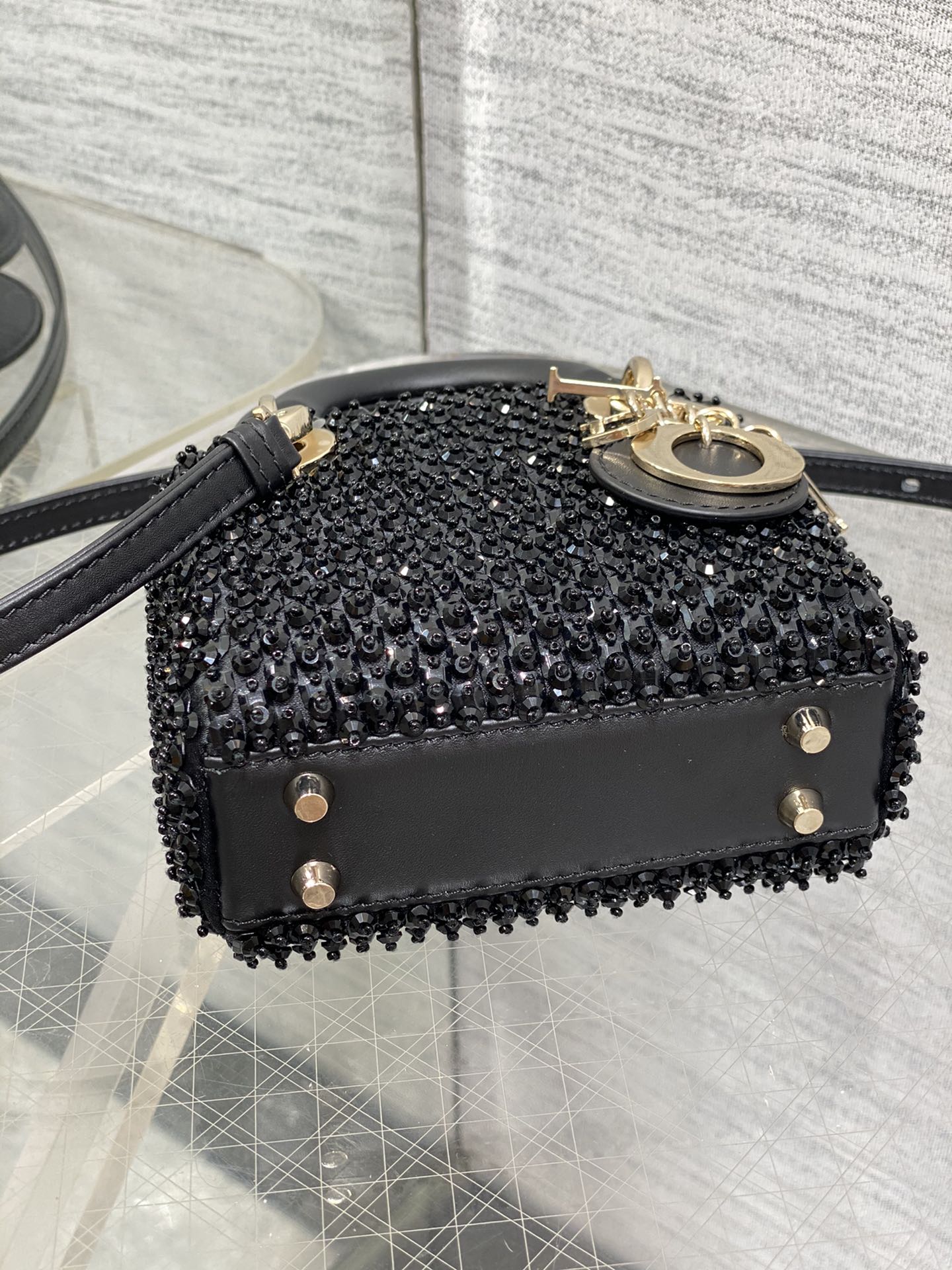 Lady Dior Micro Bag S0856 Black Lambskin M51 - Default Title - View 6