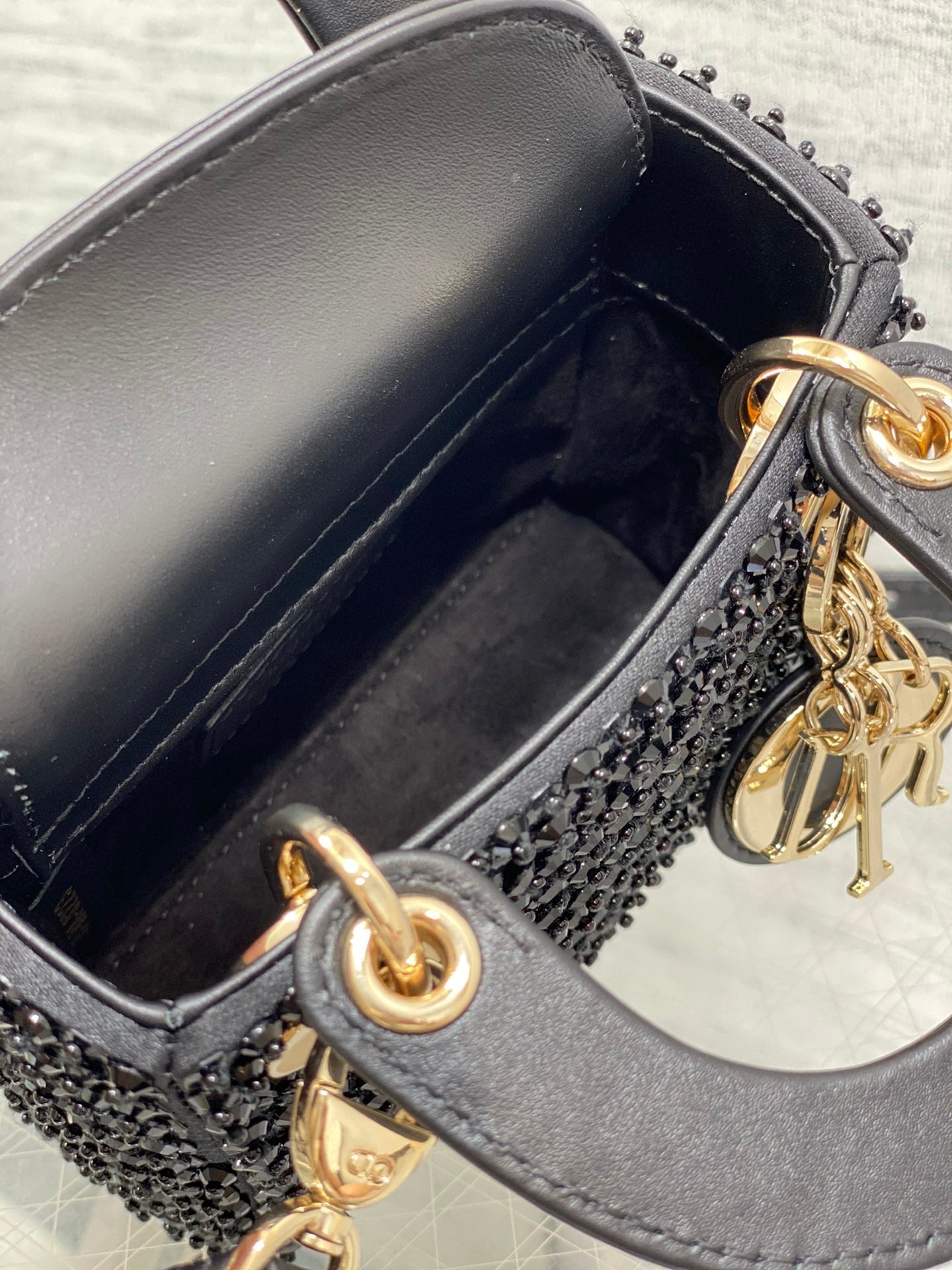 Lady Dior Micro Bag S0856 Black Lambskin M51 - Default Title - View 7