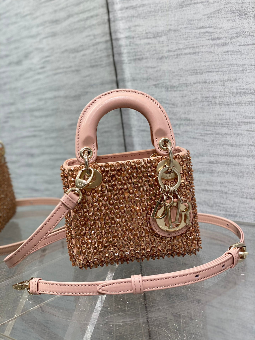 Lady Dior Micro Bag S0856 Pink Lambskin M52 - Default Title - View 2