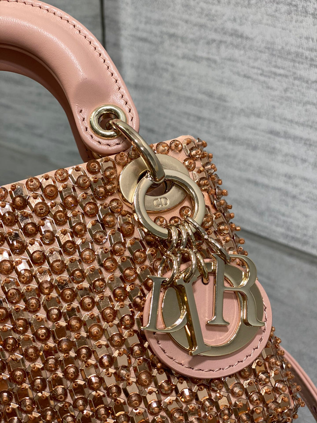 Lady Dior Micro Bag S0856 Pink Lambskin M52 - Default Title - View 9