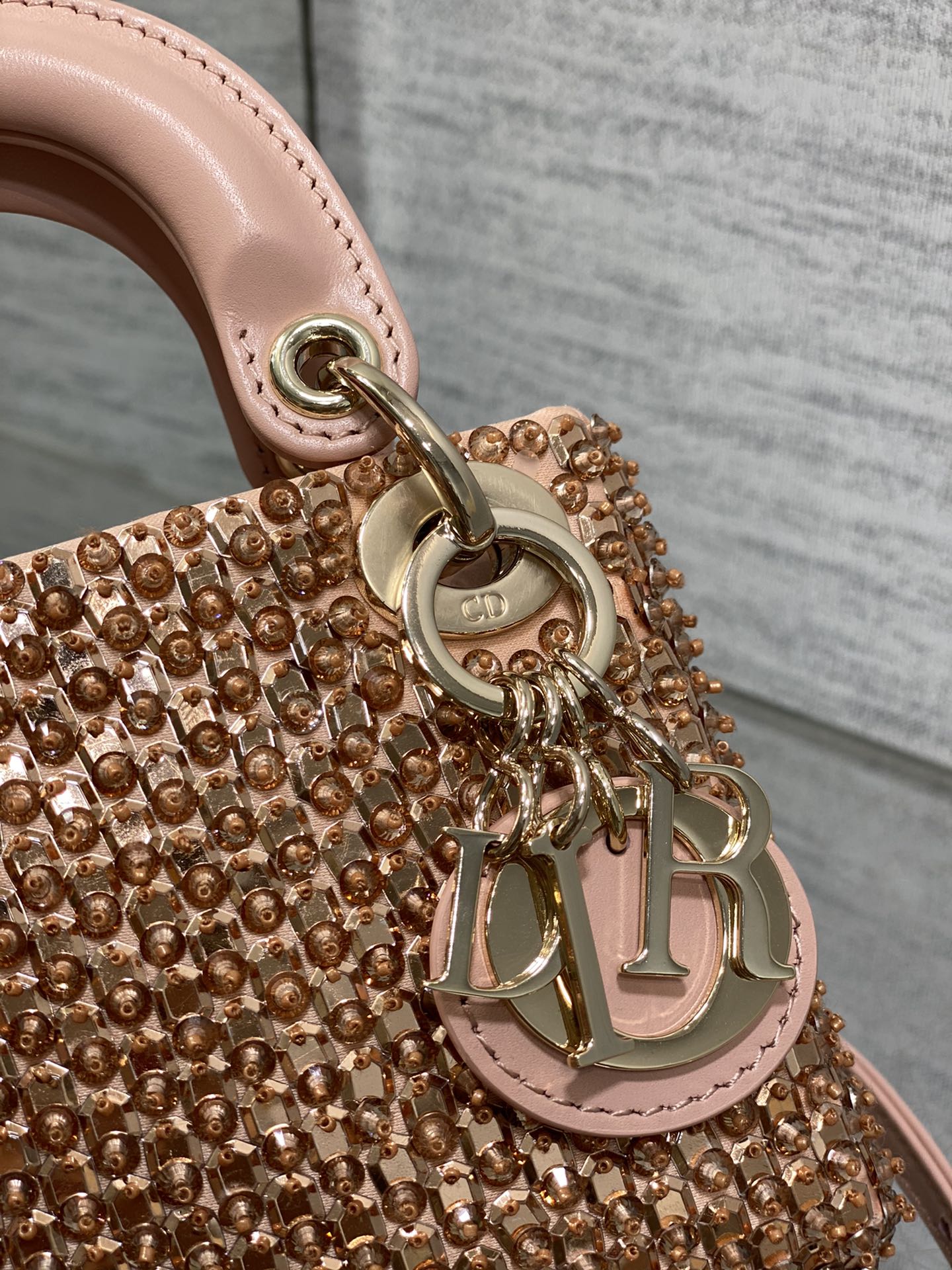 Lady Dior Micro Bag S0856 Pink Lambskin M52 - Default Title - View 9