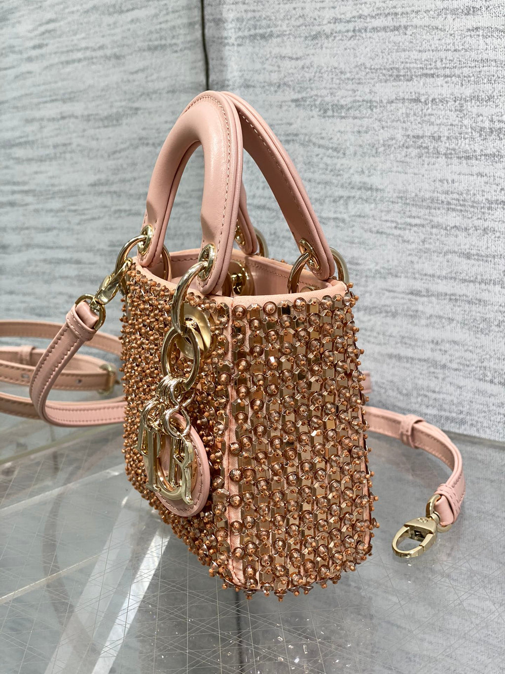 Lady Dior Micro Bag S0856 Pink Lambskin M52 - Default Title - View 5