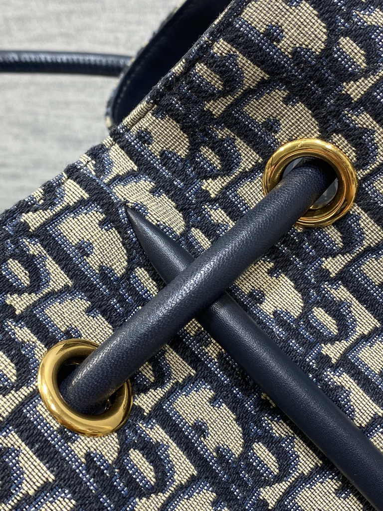Large Dior Nolita Bag M2311 Blue Dior Oblique Jacquard - Default Title - View 5