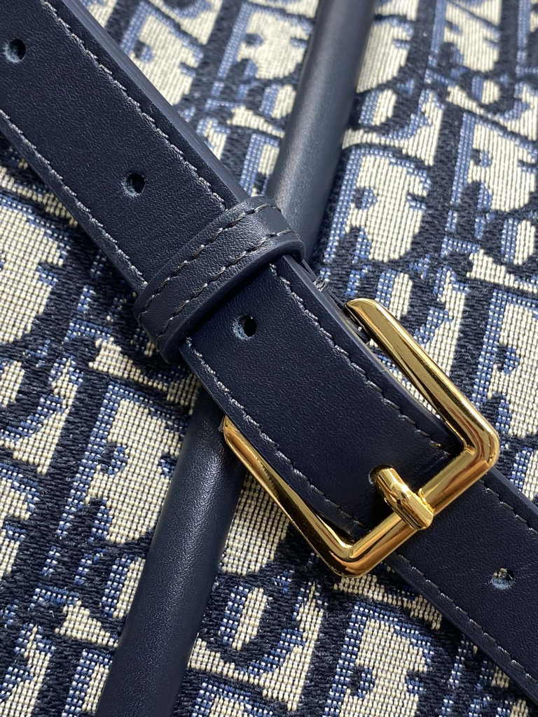 Large Dior Nolita Bag M2311 Blue Dior Oblique Jacquard - Default Title - View 6