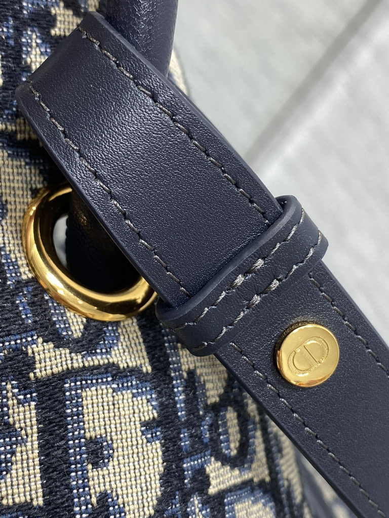 Large Dior Nolita Bag M2311 Blue Dior Oblique Jacquard - Default Title - View 7