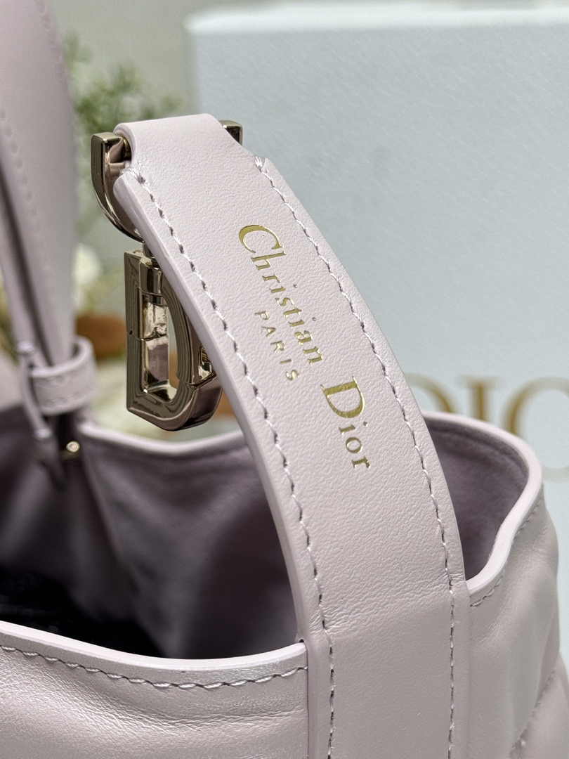 Large Dior Toujours Bag M2820 Powder Pink Macrocannage Calfskin - Default Title - View 8