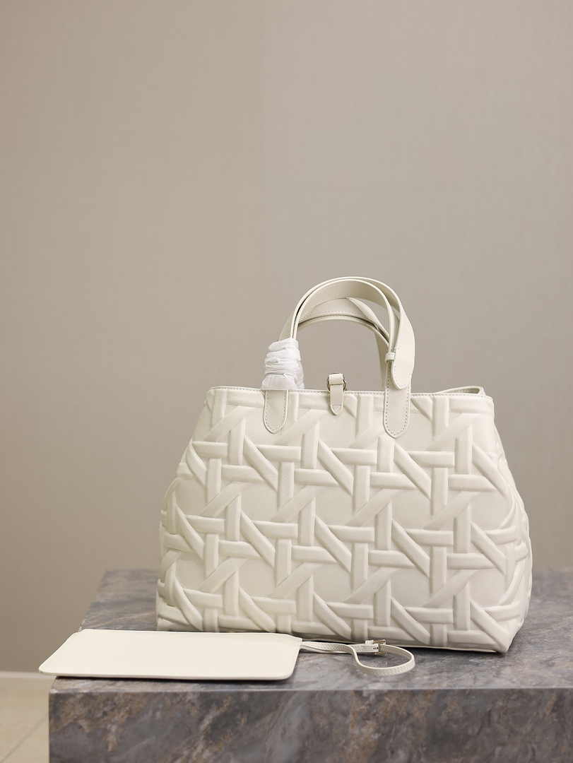 Large Dior Toujours Bag M2820 Latte Graphic Cannage Calfskin - Default Title - View 6