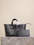 Large Dior Toujours Bag M2820 Black Graphic Cannage Calfskin - Default Title - View 1
