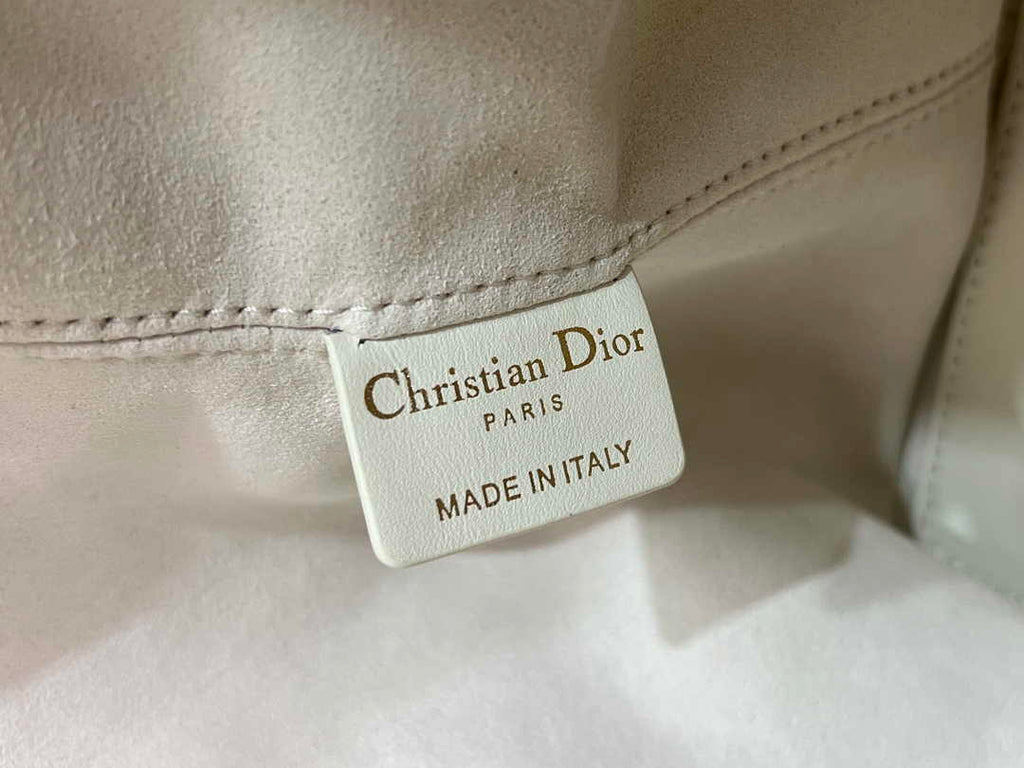 Large Dior Toujours Bag M2820 Latte Macrocannage Calfskin - Default Title - View 9
