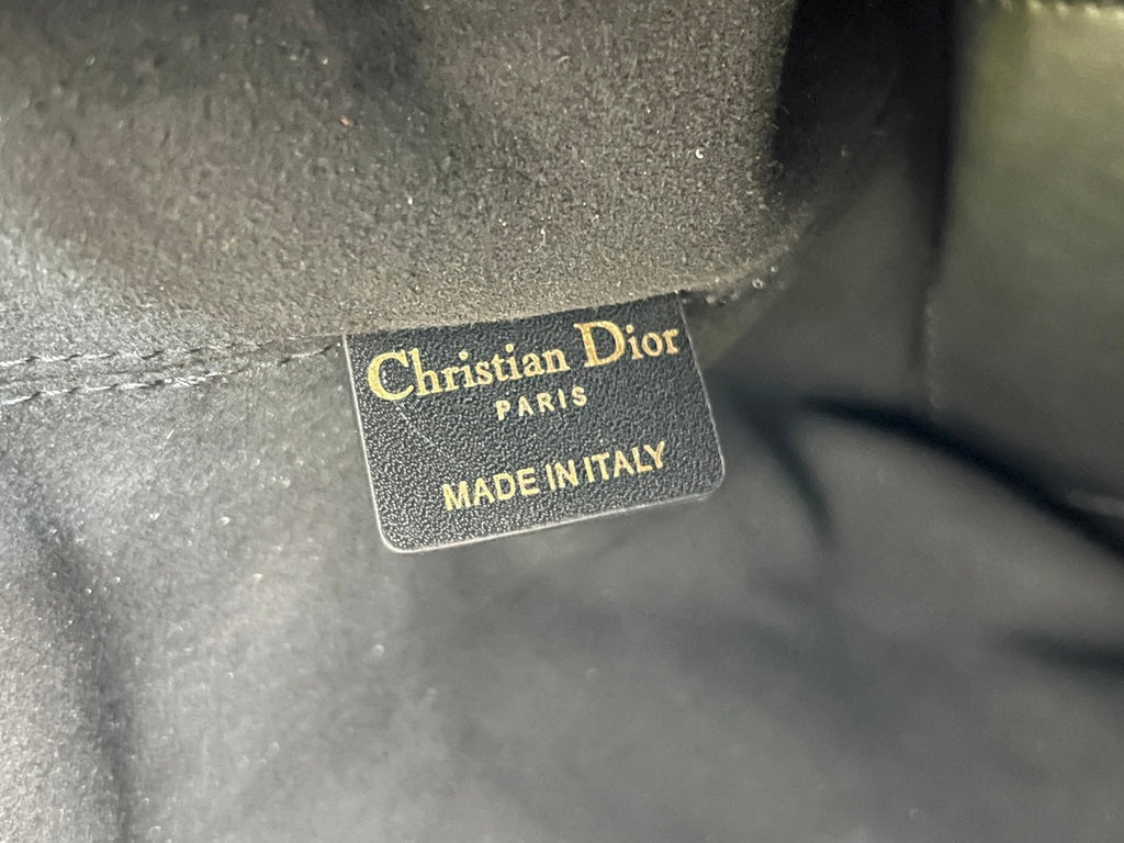 Large Dior Toujours Bag M2820 Black Macrocannage Calfskin - Default Title - View 9
