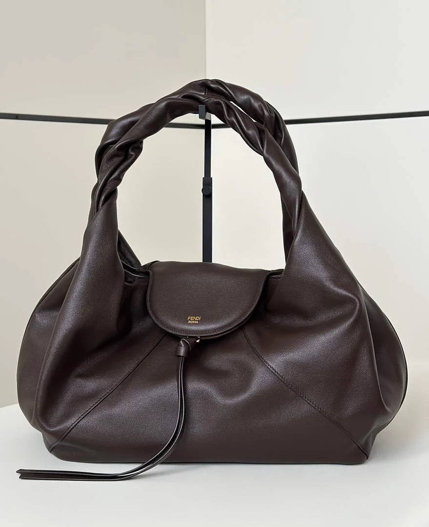 Large Fendi Spy Bag, 8BR839 calfskin coffee - Default Title - View 1