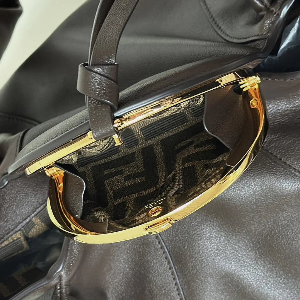 Large Fendi Spy Bag, 8BR839 calfskin coffee - Default Title - View 5