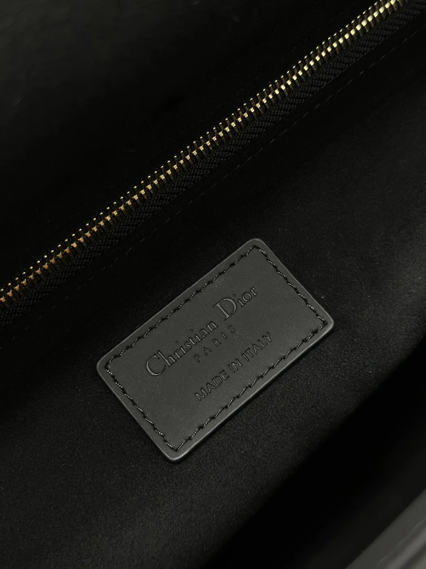 Large Lady Dior Bag M0566 Lambskin Black - Default Title - View 9