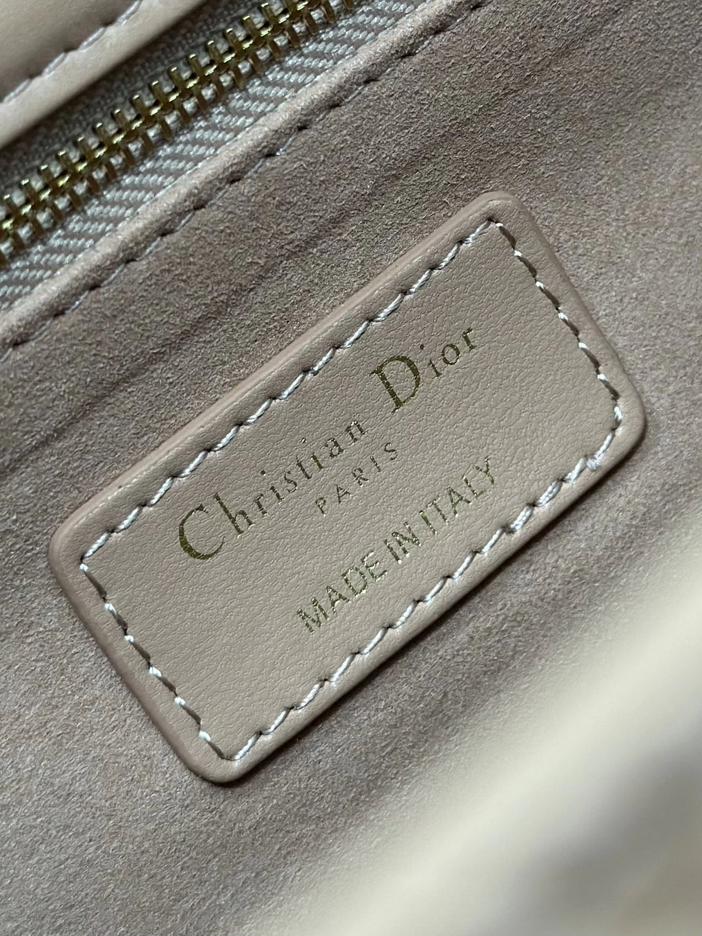 Large Lady Dior Bag M0566 Power Pink Lambskin Gold Hardware - Default Title - View 9