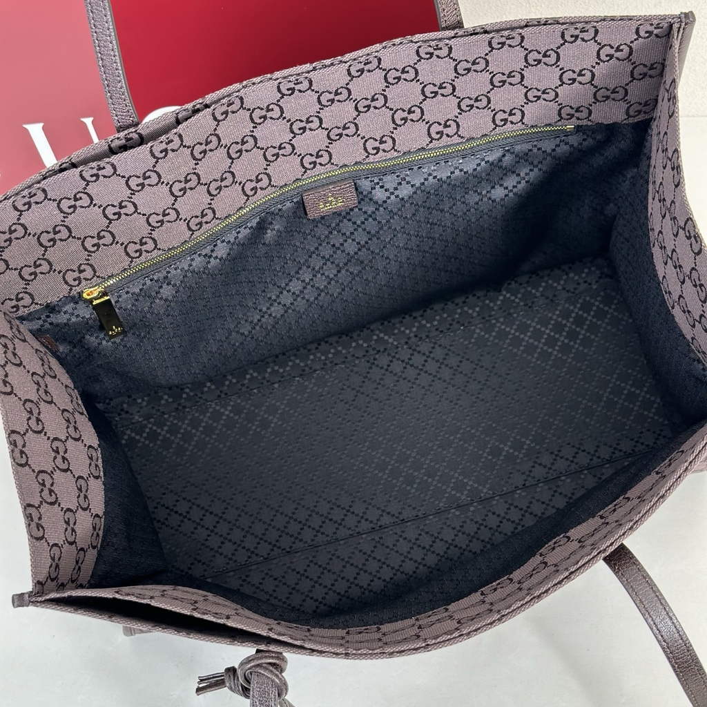 Gucci Londra large tote bag, 875056 coffee GG canvas