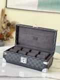 Louis Vuitton 8 watch case Damier Graphite Canvas N48194 - Default Title - View 1