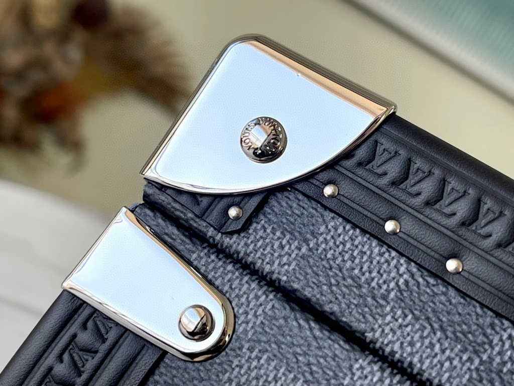 Louis Vuitton 8 watch case Damier Graphite Canvas N48194 - Default Title - View 5