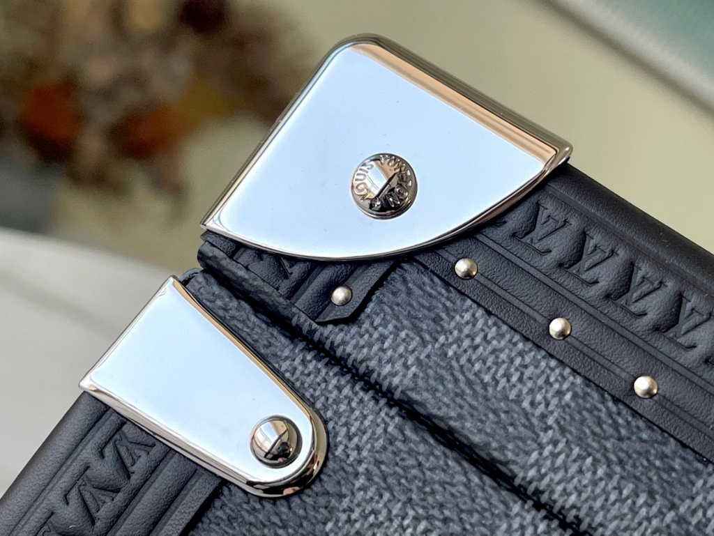 Louis Vuitton 8 watch case Damier Graphite Canvas N48226 - Default Title - View 5