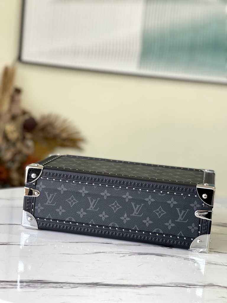 Louis Vuitton 8 watch case Monogram Canvas M20016 Black - Default Title - View 5