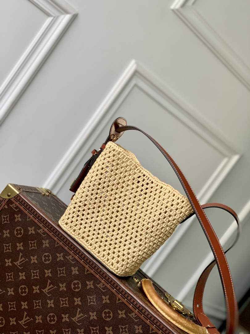 Louis Vuitton All In BB Bag M14217 Brown Raffia