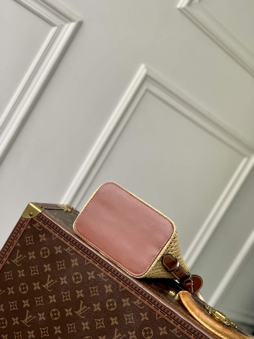 Louis Vuitton All In BB Bag M14217 Brown Raffia