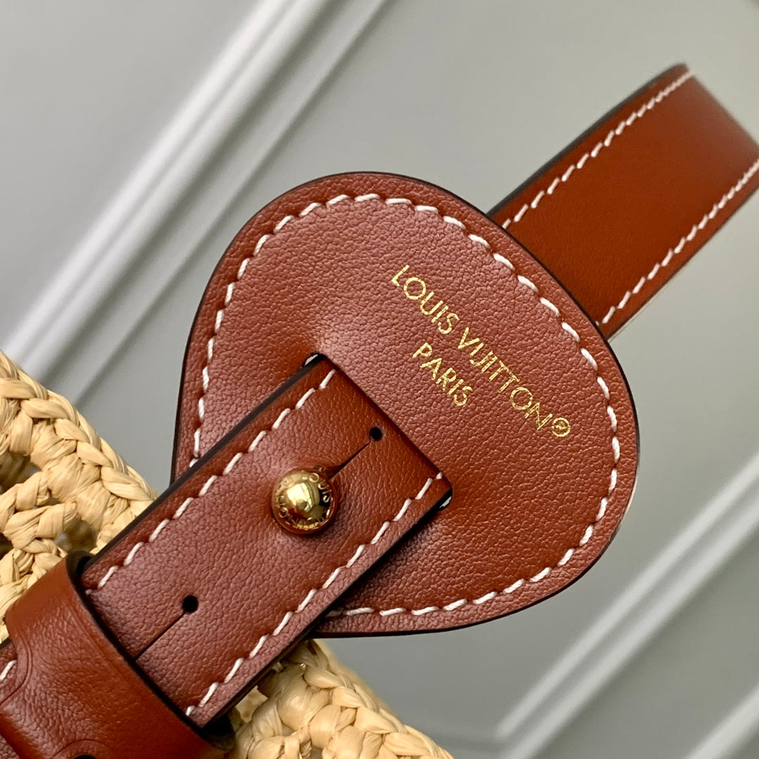Louis Vuitton All In BB Bag M14217 Brown Raffia