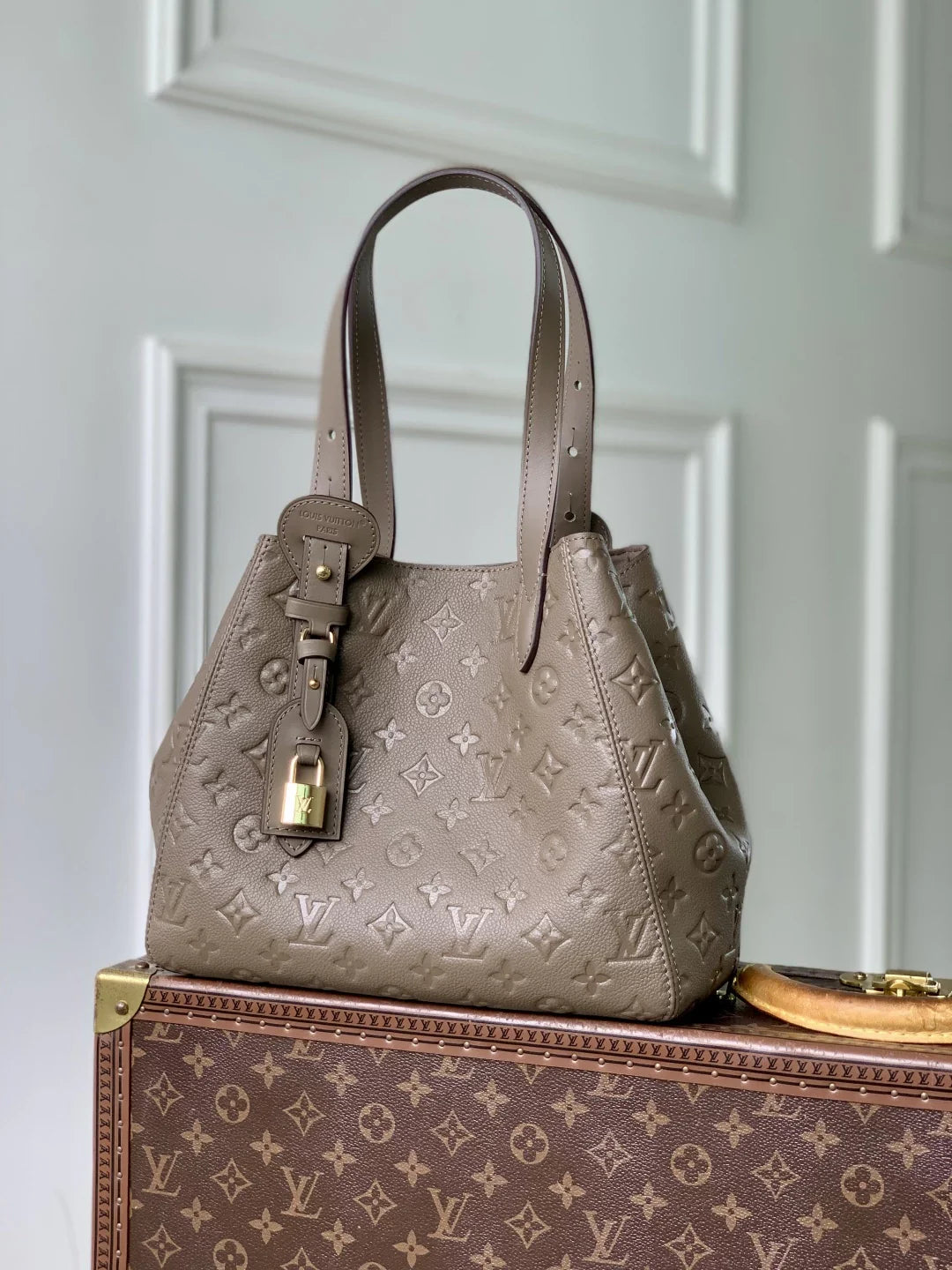 Louis Vuitton All In One PM Bag, M25890 Khaki Cowhide leather