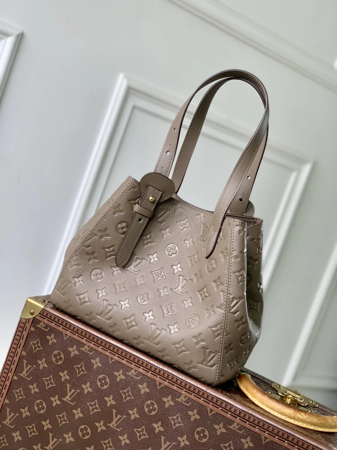 Louis Vuitton All In One PM Bag, M25890 Khaki Cowhide leather