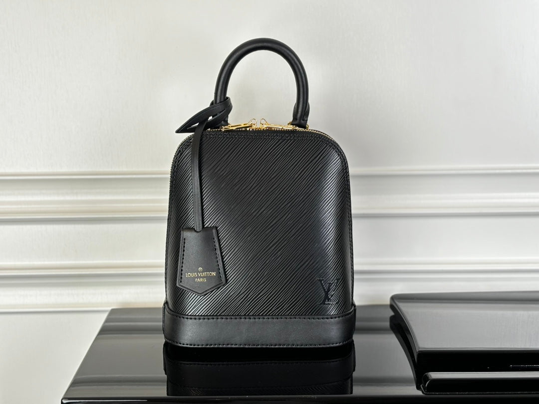 Louis Vuitton Alma Backpack M25103 Black Epi grained leather