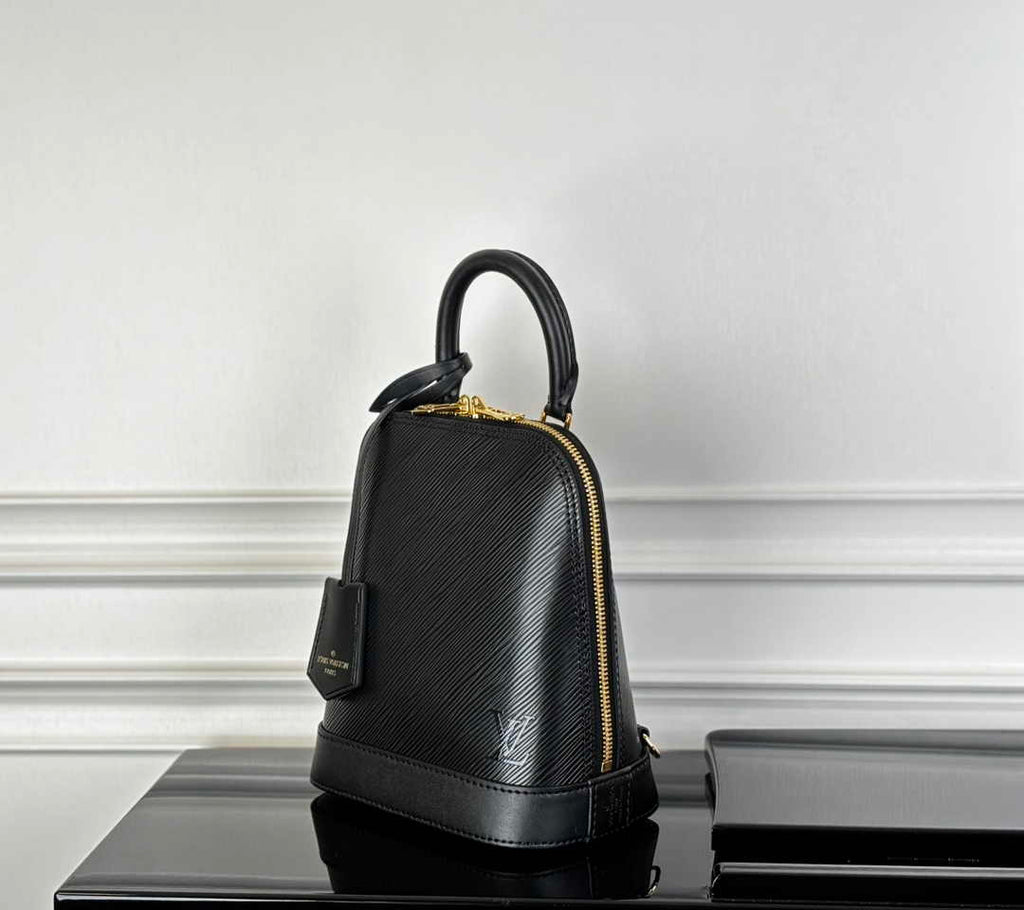Louis Vuitton Alma Backpack M25103 Black Epi grained leather
