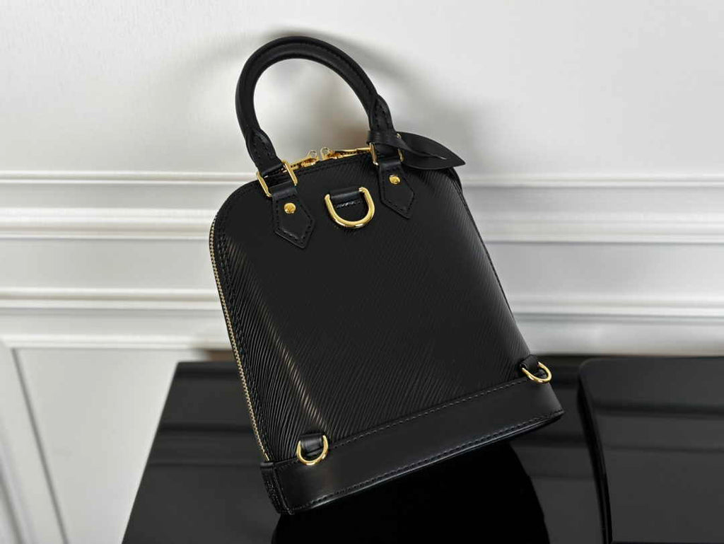 Louis Vuitton Alma Backpack M25103 Black Epi grained leather